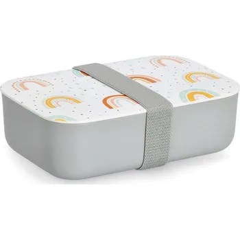 Zeller Svačinový box plast, bambus 19 × 12,5 × 6 cm, motiv Duha