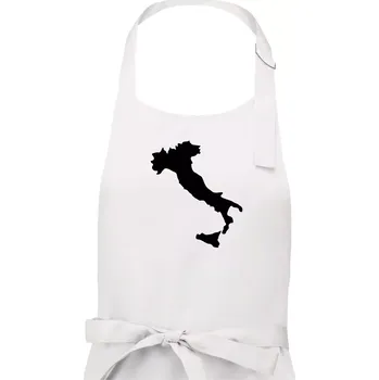 Kuchyňská zástěra Itálie obrys - Dámská zástěra na vaření - Univerzální velikost ( Bílá )