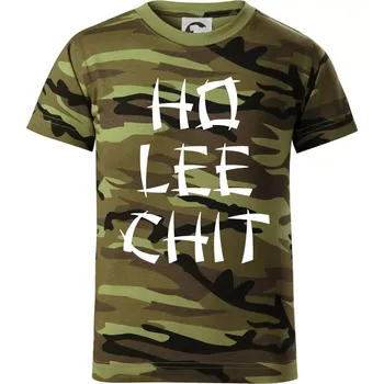 Chlapecké oblečení Ho lee chit - Dětské maskáčové triko - 104-110cm / 3-4 roky ( Zelený maskáč )