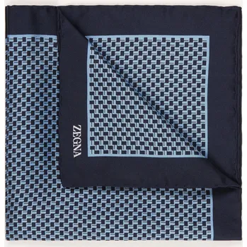 Kravata Zegna Kapesníček Do Náprsní Kapsy, tmavě modrá / tmavě modrá