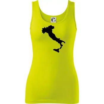 Dámské tričko Itálie obrys - Dámské tílko - XS ( Limetková )