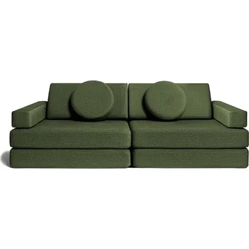 Pohovka Hrací pohovka a bunkr Ultra plyš Bottle Green Shappy - Play Sofa Original