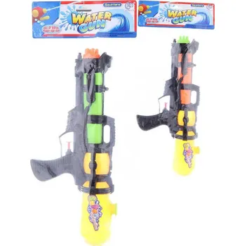 Pistole vodní 37cm se zásobníkem na vodu 2 barvy plast v sáčku