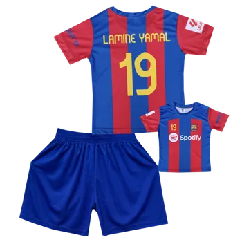 Numberoplus Premium dětský fotbalový dres Komplet FC Barcelona - Lamine Yamal 19 Velikost: 14 let ( vel.158)