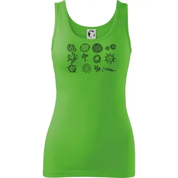 Dámské tričko Set bakterií - Dámské tílko - XL ( Apple Green )