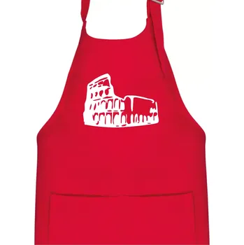 Kuchyňská zástěra Itálie Koloseum - Dětská zástěra na vaření - Univerzální velikost ( Červená )