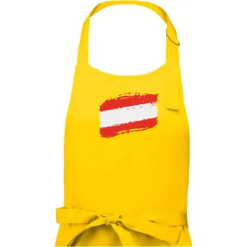 Kuchyňská zástěra Rakousko vlajka - Pánská zástěra na vaření - Univerzální velikost ( Žlutá )