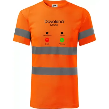 Pánské oblečení Dovolená volá - Triko reflexní - HV PROTECT - XL ( Neonově oranžová )