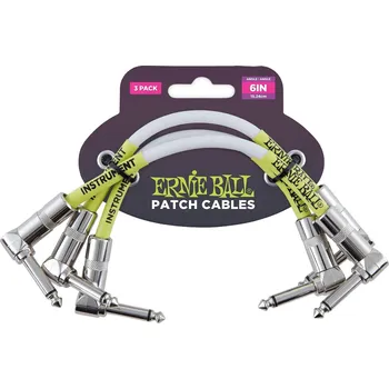 Příslušenství ke zvukové technice Ernie Ball P06051 15 cm Lomený - Lomený Patch kabel