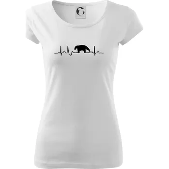 Mravenečník EKG - Dámské triko Pure - XS ( Bílá )