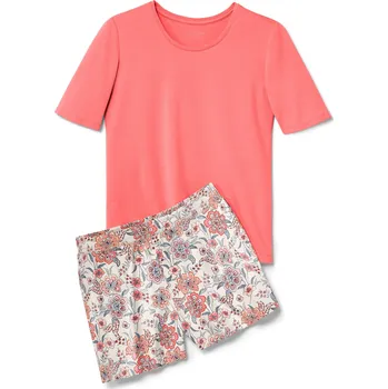 Dámské pyžamo 696381 - Tchibo - Krátké pyžamo - pro ženy - vel. XL 48/50 - barva: béžová