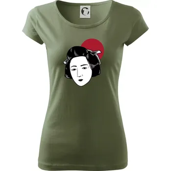 Dámské tričko Japan culture - žena - Dámské triko Pure - XS ( Khaki )