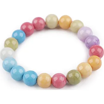 Šperk Náramek pružný ze skleněných korálků