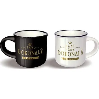 Nekupto Mini hrnečky pro pár Paní dokonalá a Pan dokonalý