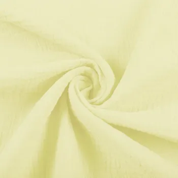 Mušelín dvojitá gázovina MSN-071 Světlá vanilkově žlutá - metráž šířka 140 cm