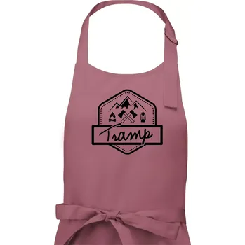 Kuchyňská zástěra Tramp erb - Dámská zástěra na vaření - Univerzální velikost ( Starorůžová )