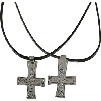 Mincovna Dukát Velkomoravský křížek – přívěsek na krk z oceli, leštěná nerezová ocel