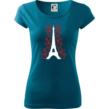 Dámské oblečení Cyclo Paris - Dámské triko Pure - S ( Petrolejová )