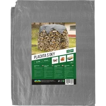 Krycí plachta Plachta kašírovaná šedá 3x4m 100g