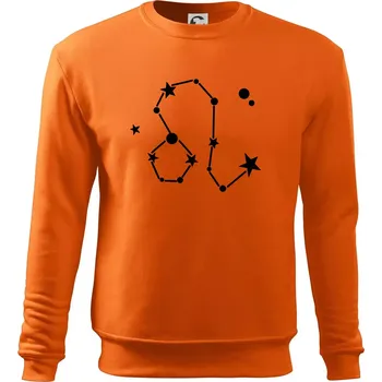 Pánská mikina Souhvězdí - Leo - Lev - Mikina Essential pánská - S ( Oranžová )