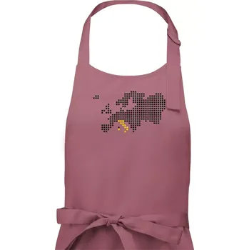 Kuchyňská zástěra Mapa evropy - Itálie - Dámská zástěra na vaření - Univerzální velikost ( Starorůžová )