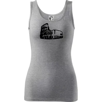 Dámské tričko Itálie Koloseum - Dámské tílko - XL ( Tmavě šedý melír )