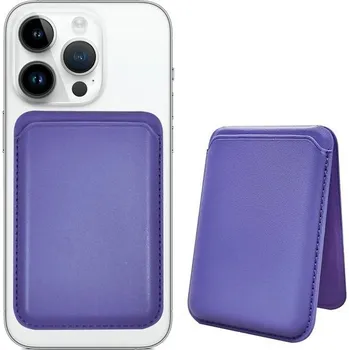 Peněženka Peněženka AFARER z kůže s MagSafe modrá