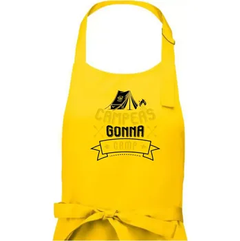 Kuchyňská zástěra Campers gonna camp - Pánská zástěra na vaření - Univerzální velikost ( Žlutá )