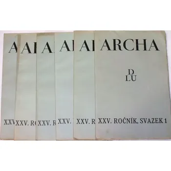 Časopis Archa č. 1-6/1937, ročník XXV.