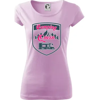 Dámské tričko Camping Queen - obytňák - Dámské triko Pure - XS ( Orchid )