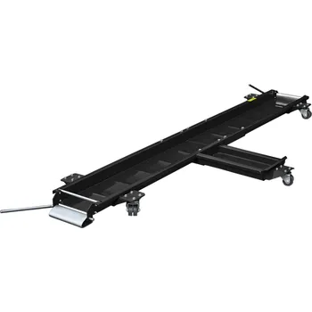 zvedák Pojízdná podložka pod motocykl (pod přední a zadní kolo a boční stojan), q-tech (černá)