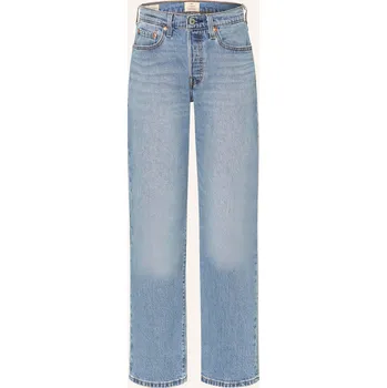 Dámské džíny Levi's® Dámské Straight Džíny 501 Curve, 02 med indigo - worn...