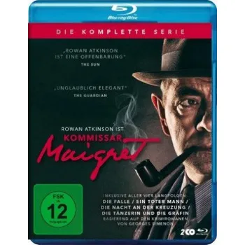Blu-ray film Kommissar Maigret - Die komplette Serie, 2 Blu-ray – Georges Simenon,Ashley Pearce,Jon East,Sarah Harding,Rowan Atkinson,Shaun Dingwall (EN)