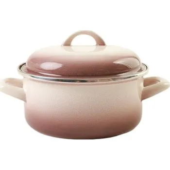 Hrnec Kastrol Metalac capuccino, mělký kastrol Standard s poklicí 18 cm, 2,2 l