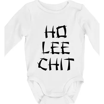 Ho lee chit - Body kojenecké s dlouhým rukávem - Dlouhý r. do 3 měs ( Bílá )