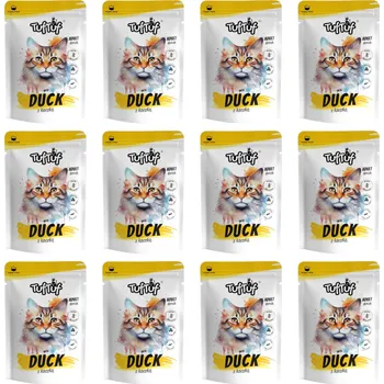 Krmivo pro kočku TUF TUF with duck - mokré krmivo pro kočky - 12x100g