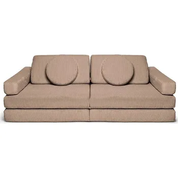 Pohovka Hrací pohovka a bunkr Manšestr Chocolate Shappy - Play Sofa Pure Corduroy