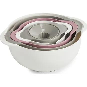 Cedník a síto Zeller Multifunční set cedník, lis, miska, síto, mísa 31,7 × 12,5 cm, 5 ks