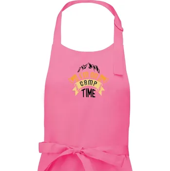 Kuchyňská zástěra I'm on camp time - Pánská zástěra na vaření - Univerzální velikost ( Růžová )