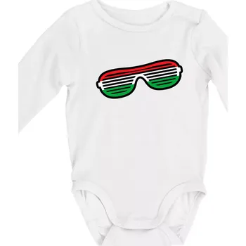 Kojenecké oblečení Italie brýle - Body kojenecké s dlouhým rukávem - Dlouhý r. do 3 měs ( Bílá )