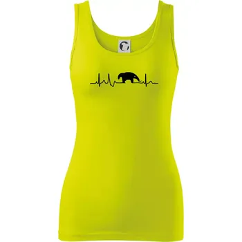 Dámské tričko Mravenečník EKG - Dámské tílko - S ( Limetková )