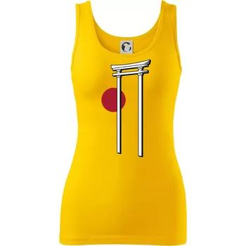 Dámské tričko Japan culture - architektura - Dámské tílko - XS ( Žlutá )