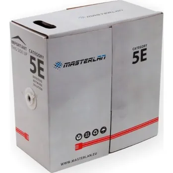 Síťový kabel Masterlan FTP kabel drát venkovní Cat5e, PE, 24AWG, 305m