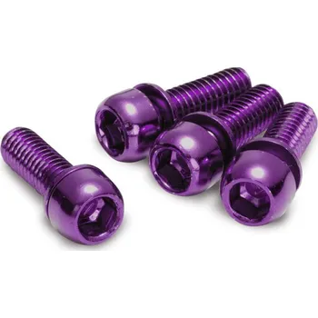 Brzda na kolo Šrouby uchycení brzdy Reverse M6 x 18 mm, 4 ks Purple
