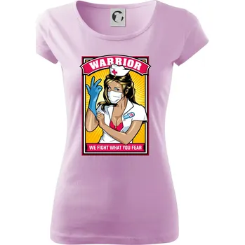 Dámské tričko Corona Nurse warrior - Dámské triko Pure - 2XL ( Orchid )