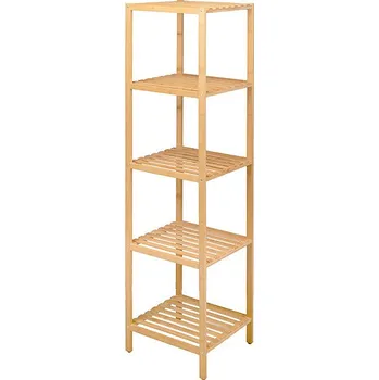 regál BERILO Bambusový regál BAMY, 32 × 33 × 141 cm