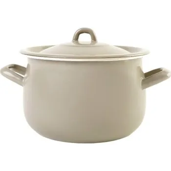 Hrnec Hrnec Olymp Klasik smaltovaný baněný s poklicí 18 cm 36 l Elegant Grey