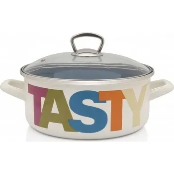 Hrnec Kastrol Metalac juicy_tasty, mělký kastrol Standard s poklicí 16 cm, 1,5 l