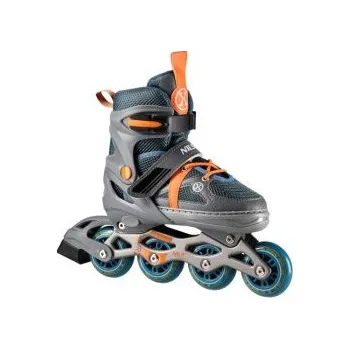 Kolečkové brusle NILS Extreme NJ1828A šedo-oranžové EU 35-38 brusle + DÁREK DLE VÝBĚRU!