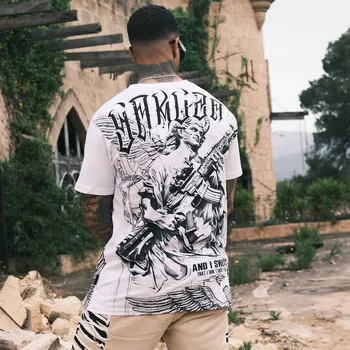 Pánská móda Pánské triko Yakuza Swear Regular 26001 white velikost: 6XL